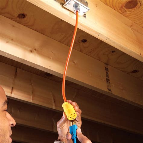 how to install an overhead electrical box|overhead electrical outlet cost.